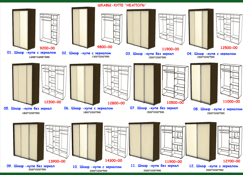 шкаф-купе неаполь в Санкт-Петербурге
