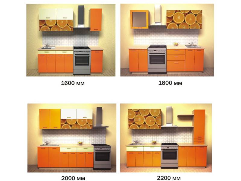 кухонный гарнитур апельсин в Санкт-Петербурге