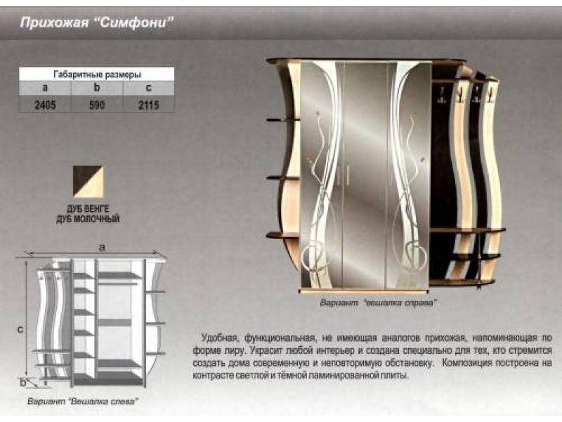 прихожая прямая симфони в Санкт-Петербурге