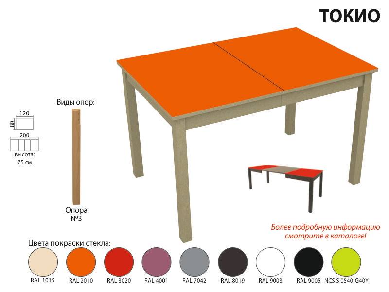 стол обеденный токио стекло в Санкт-Петербурге