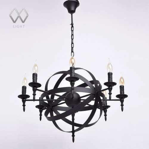 подвесная люстра mw-light замок 249017208 черная в Санкт-Петербурге