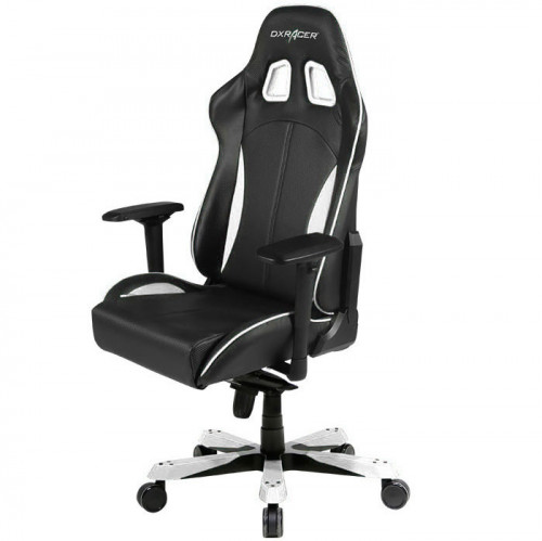 кресло геймерское dxracer king ks57 черно-белое в Санкт-Петербурге