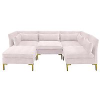 диван zara sectional угловой розовый в Санкт-Петербурге