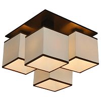 потолочная люстра arte lamp quadro a4402pl-4bk в Санкт-Петербурге