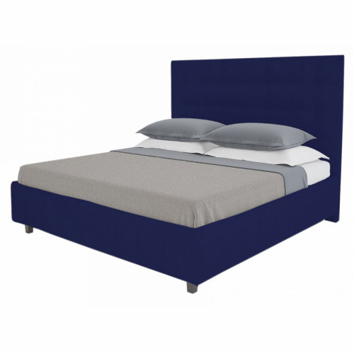 кровать двуспальная 160х200 синяя royal black в Санкт-Петербурге