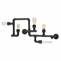 потолочная люстра ideal lux plumber pl5 nero в Санкт-Петербурге