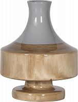 ваза настольная rustic chic vase grey wood в Санкт-Петербурге