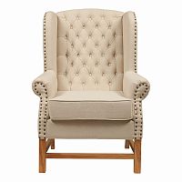 кресло мягкое с ушами french provincial armchair бежевое в Санкт-Петербурге