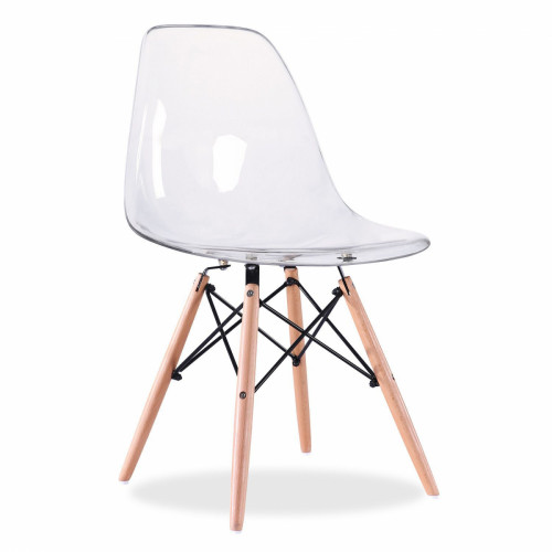 стул деревянный pc-015 прозрачный (eames style) в Санкт-Петербурге