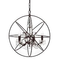 люстра foucault's orb crystal (60*55*50) коричневая в Санкт-Петербурге