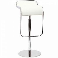 барный стул lem style piston stool белая кожа в Санкт-Петербурге