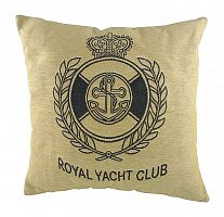 подушка с гербом королевского royal yacht club в Санкт-Петербурге