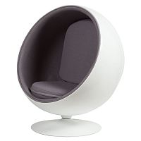 кресло eero ball chair серое в Санкт-Петербурге