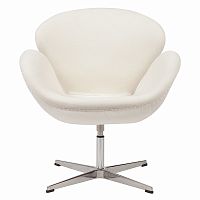 кресло swan chair кремовое в Санкт-Петербурге