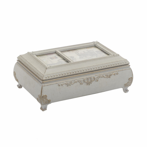 шкатулка для украшений музыкальная молочного цвета в Санкт-Петербурге