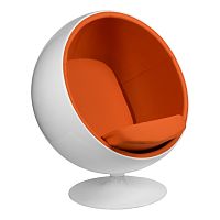 кресло eero aarnio style ball chair оранжевое в Санкт-Петербурге