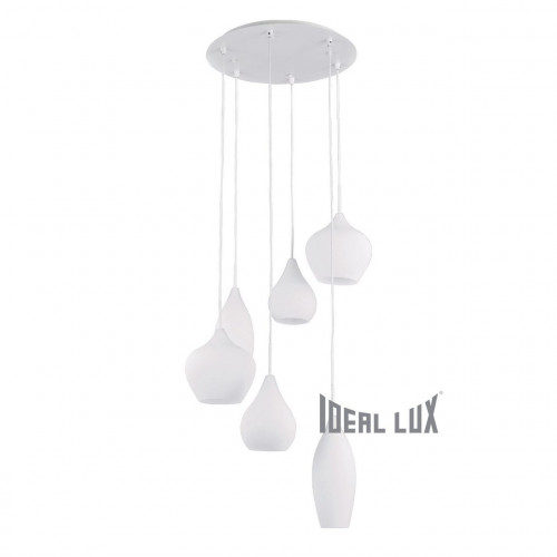 подвесная люстра ideal lux soft sp6 bianco в Санкт-Петербурге