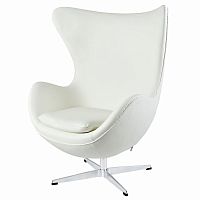 кресло egg chair by arne jacobsen белое в Санкт-Петербурге