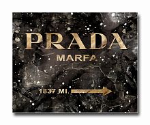 постер prada mafia на чёрном в золотом a3 в Санкт-Петербурге