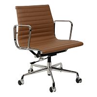 кресло eames style коричневая кожа в Санкт-Петербурге