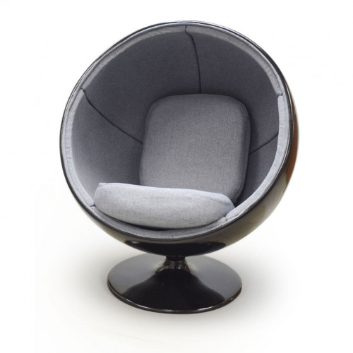 кресло ball chair черно-серое в Санкт-Петербурге