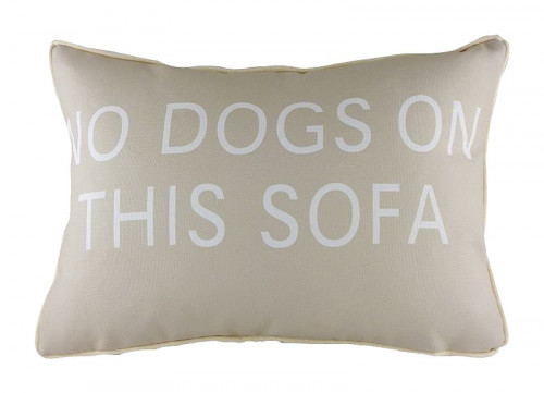 подушка с надписью no dogs on this sofa в Санкт-Петербурге