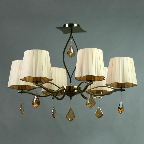 подвесная люстра brizzi bx03203/6 bronze cream в Санкт-Петербурге