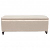 оттоманка dean upholstered storag бежевая в Санкт-Петербурге