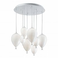 подвесная люстра ideal lux clown sp8 bianco в Санкт-Петербурге