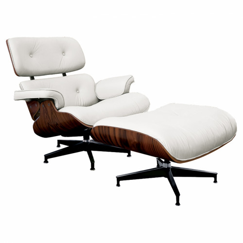 кресло lounge chair & ottoman белое в Санкт-Петербурге