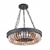 люстра terra black amber d50 черная, стекло янтарного цвета в Санкт-Петербурге