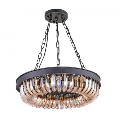 люстра terra black amber d50 черная, стекло янтарного цвета в Санкт-Петербурге