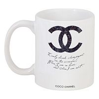 кружка с рисунком drink champagne. coco chanel в Санкт-Петербурге