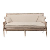 диван auguste salon bench with burlap прямой бежевый в Санкт-Петербурге