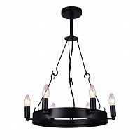 дизайнерская подвесная люстра arte lamp bastiglia a8811sp-6bk черная в Санкт-Петербурге