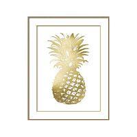 постер gold pineapple золотой в Санкт-Петербурге