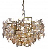 подвесная люстра crystal lux diego sp9 d600 gold в Санкт-Петербурге