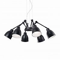 подвесная люстра ideal lux newton sp6 nero в Санкт-Петербурге