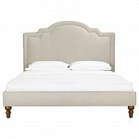 кровать двуспальная 160х200 бежевая cassis upholstered в Санкт-Петербурге