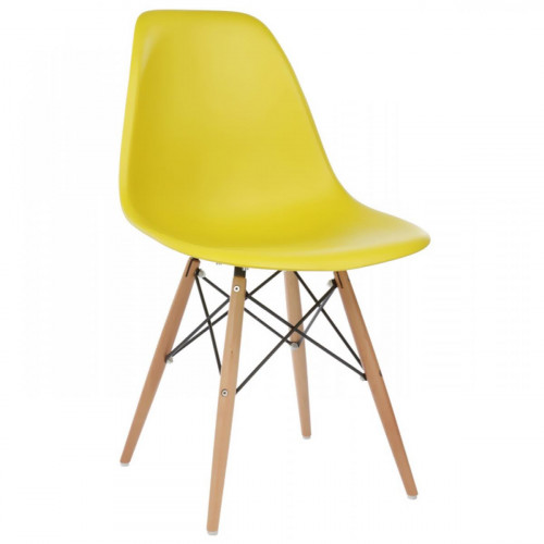 стул деревянный eames pc-015 yellow в Санкт-Петербурге