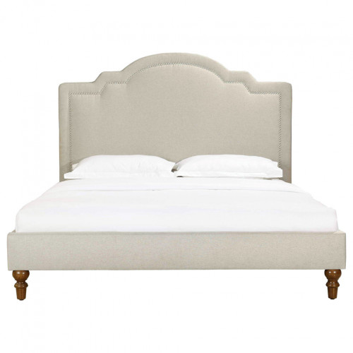 кровать двуспальная 120х200 бежевая cassis upholstered в Санкт-Петербурге