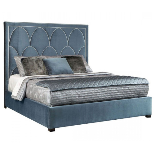 кровать двуспальная 180х200 голубая petals queen в Санкт-Петербурге