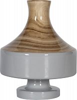 ваза настольная rustic chic vase wood grey в Санкт-Петербурге