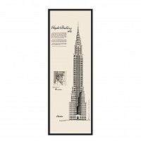 постер chrysler building черный в Санкт-Петербурге