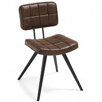 стул lola seat pu brown ноги эпоксидный черный c592u09 от la forma (ex julia grup) в Санкт-Петербурге