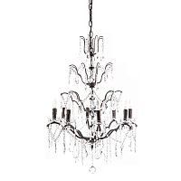 люстра maria theresa grande 8 lamps чёрная, прозрачная в Санкт-Петербурге