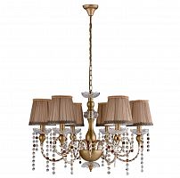 подвесная люстра crystal lux alegria sp6 gold-brown в Санкт-Петербурге