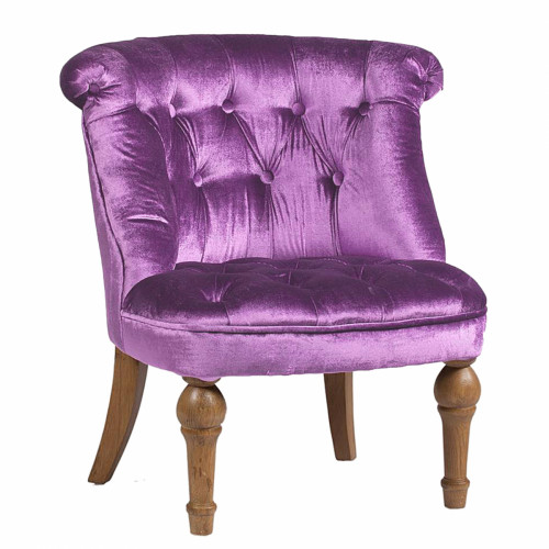 кресло sophie tufted slipper chair лиловое в Санкт-Петербурге