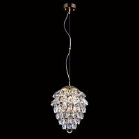 подвесной светильник crystal lux charme sp3+3 led gold/transparent в Санкт-Петербурге