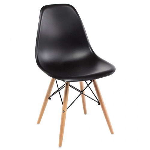 стул деревянный eames pc-015 black в Санкт-Петербурге